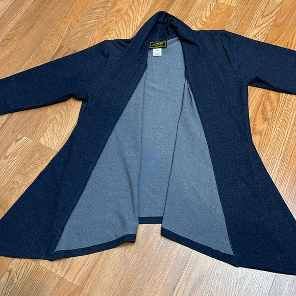 Vintage 1980’s/1990’s A Touch of Class Clothing, navy blue open jacket. Size S/M - Picture 7 of 17